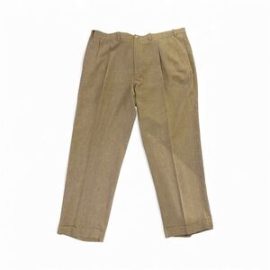 Allan Flusser Tan Linen Pants